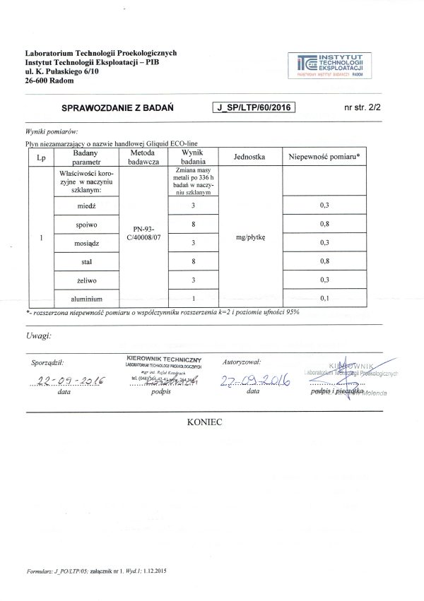 ECO-line atest antykorozyjny s. 2